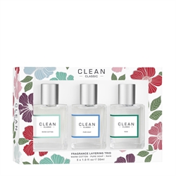Clean Trio Set 3 x 30 ml eau de parfum - Clean Warm Cotton, Clean Pure Soap og Clean Rain